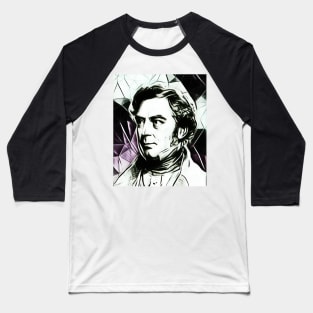 Robert Stephenson Black And White Portrait | Robert Stephenson Artwork 3 Baseball T-Shirt